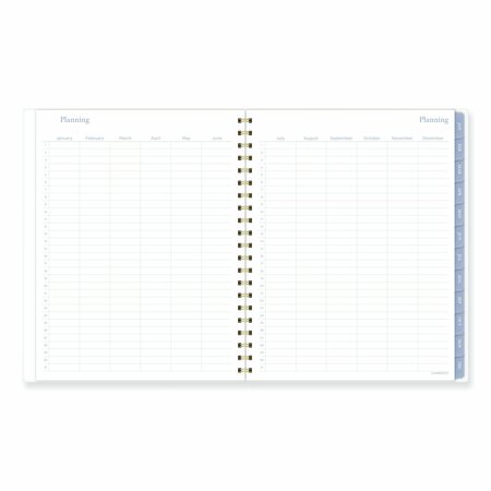 Cambridge Elena Weekly/Monthly Planner, Palm Leaves Artwork, 11x9.25, 12-Month Jan to Dec: 2024 1680905